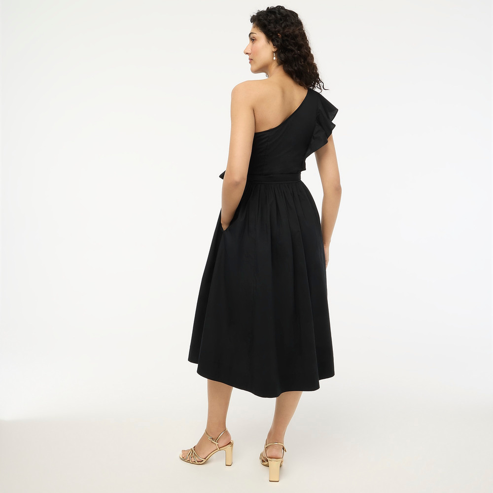 J.Crew Factory Petite one-shoulder maxi dress P6 - Picture 3 of 7